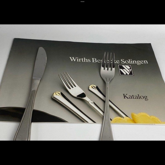 WIRTHS BESTECKE SOLINGEN Kanada Flatware MCM 2-Tiered Case Like New Flatware - Picture 10 of 12